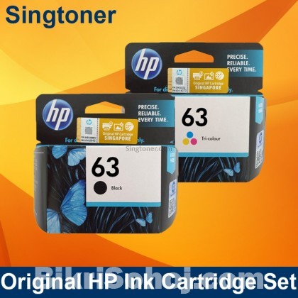 HP Original 63 Black & Tricolor Ink Cartridge Set